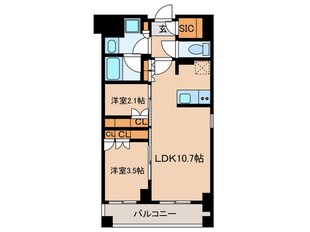 J.GRAN Court 品川西大井WESTの物件間取画像